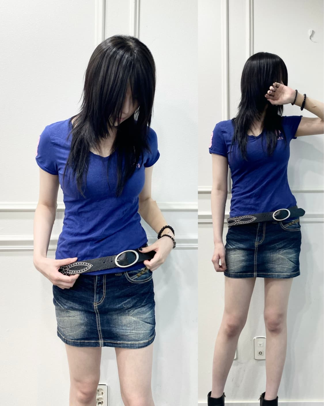 [POLO ASSN]Slim Fit Navy Tee 상품이미지1