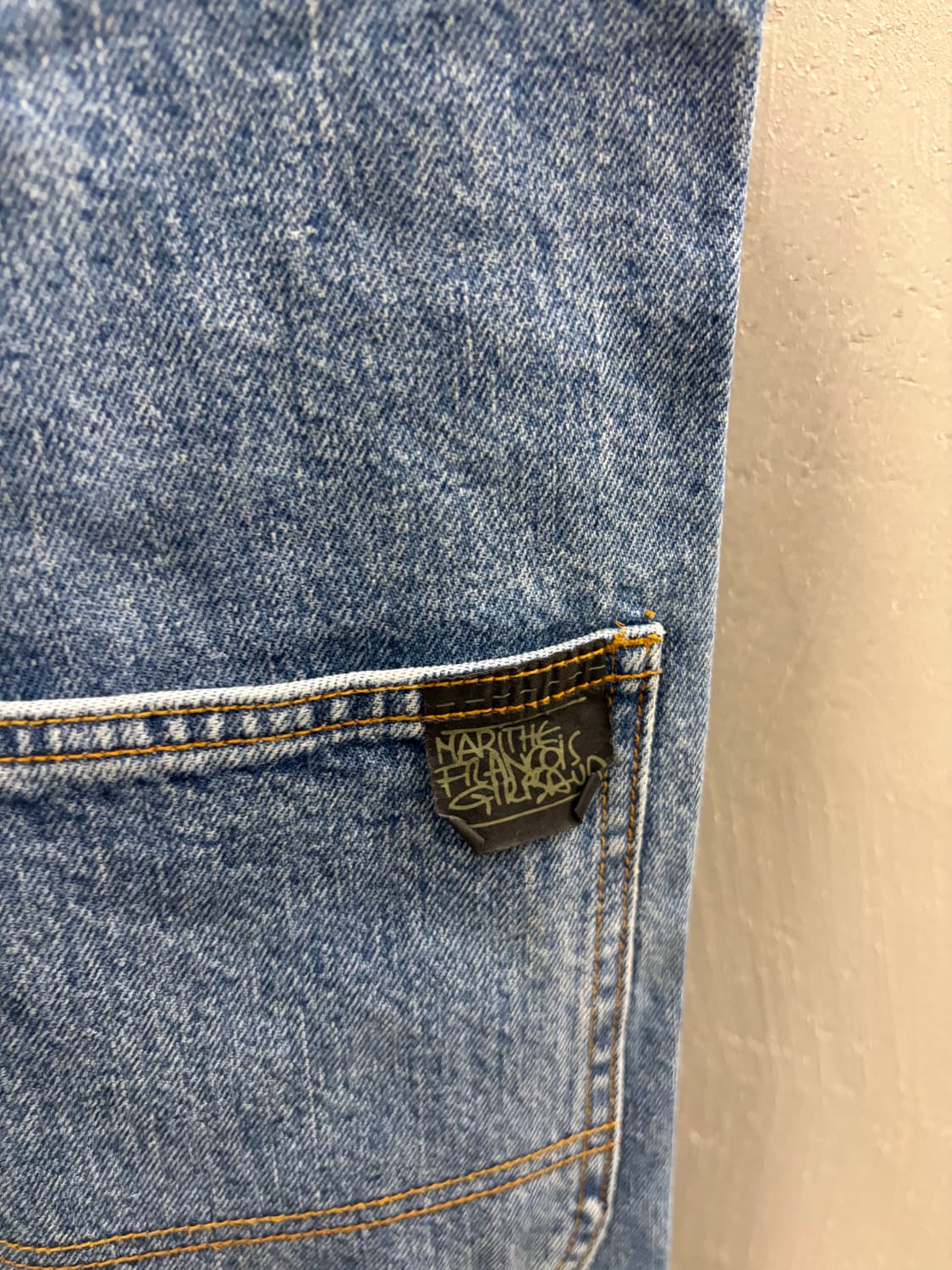 90s 마리떼프랑소와저버 데님 오버롤 상품이미지10