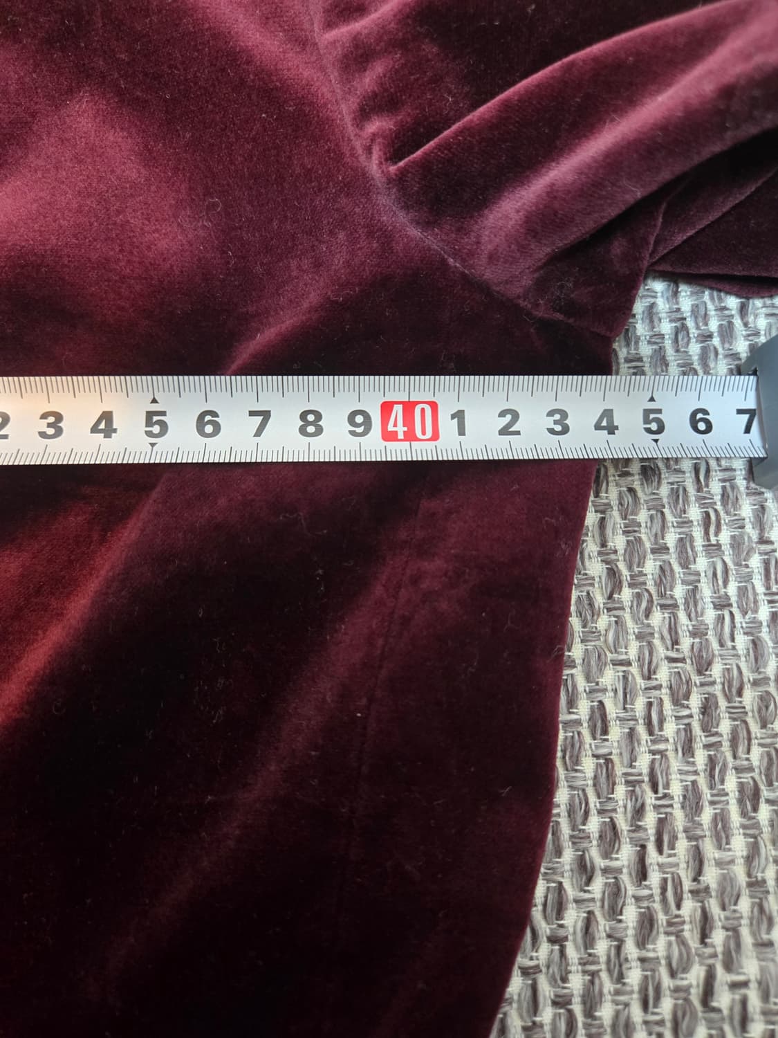ICB Burgundy Velvet Blazer (Made in Japa 상품이미지4
