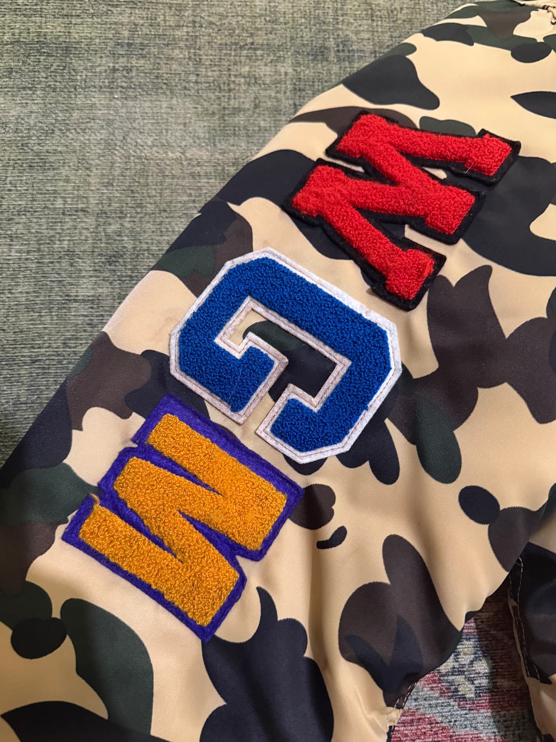 Bape 샤크 카모 ma-1  상품이미지8