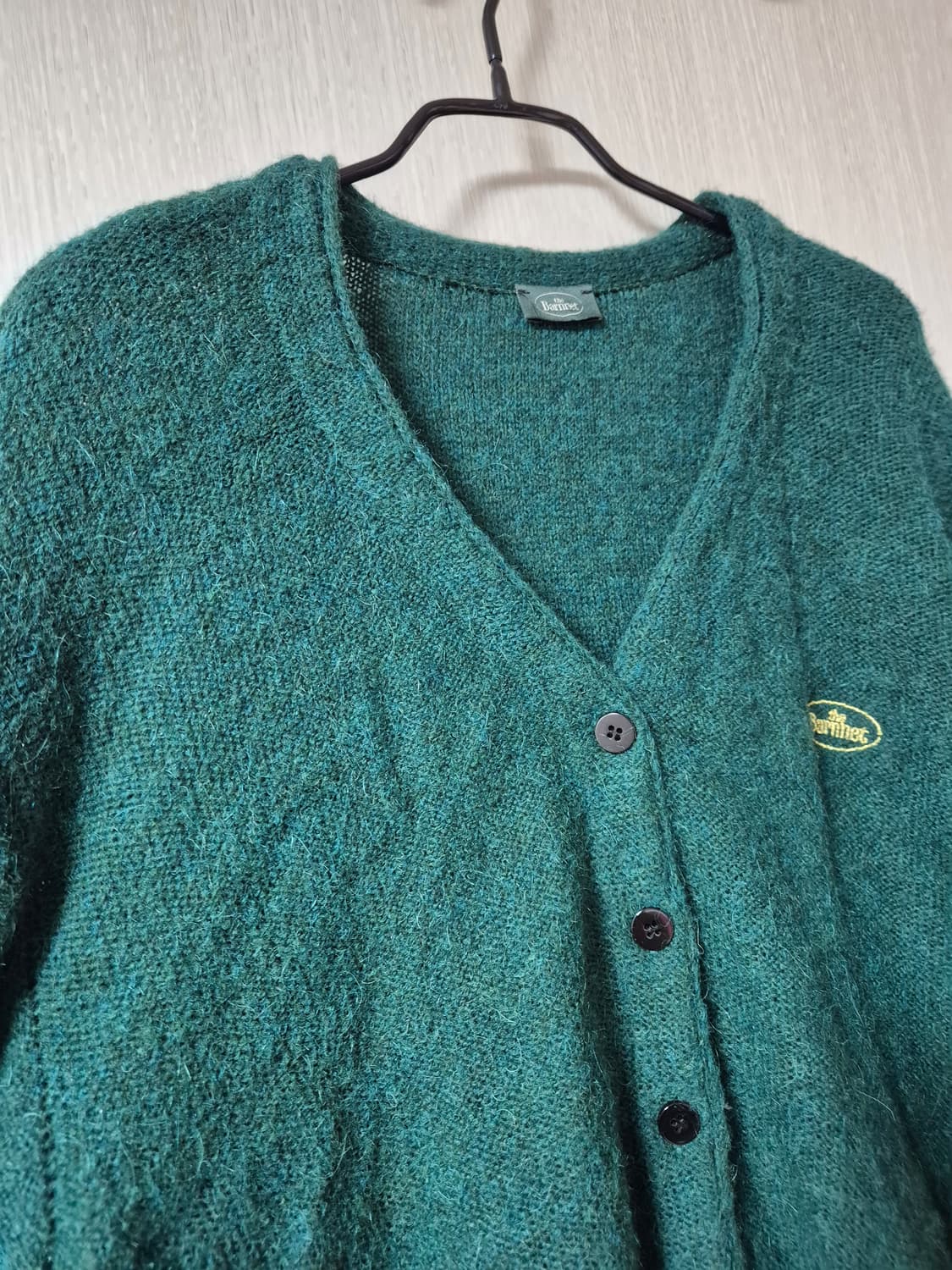 더바넷 그린 스탠다드 알파카 가디건 니트가디건 상품이미지6