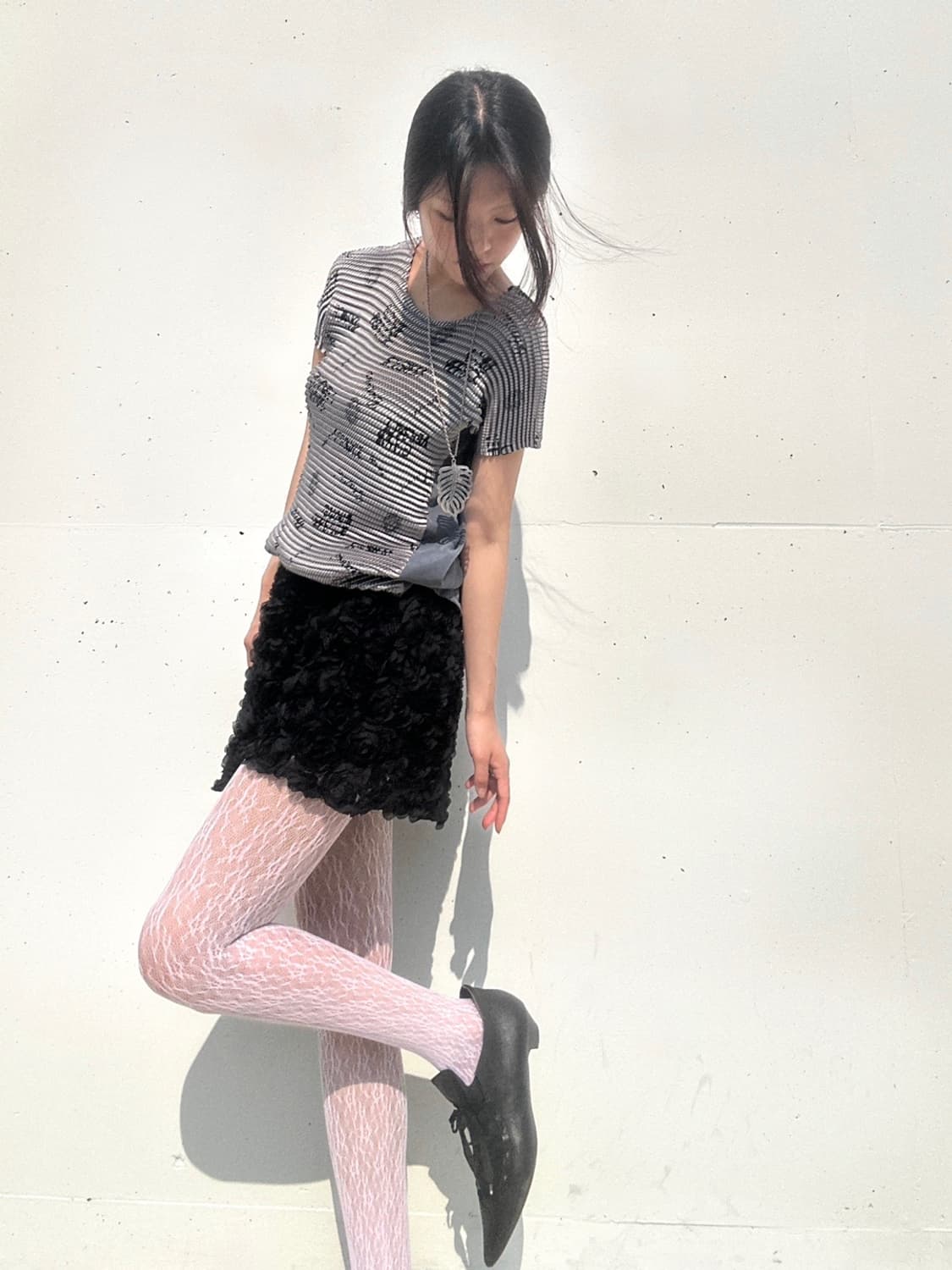 Point toe ankle strap shoes / black 상품이미지10