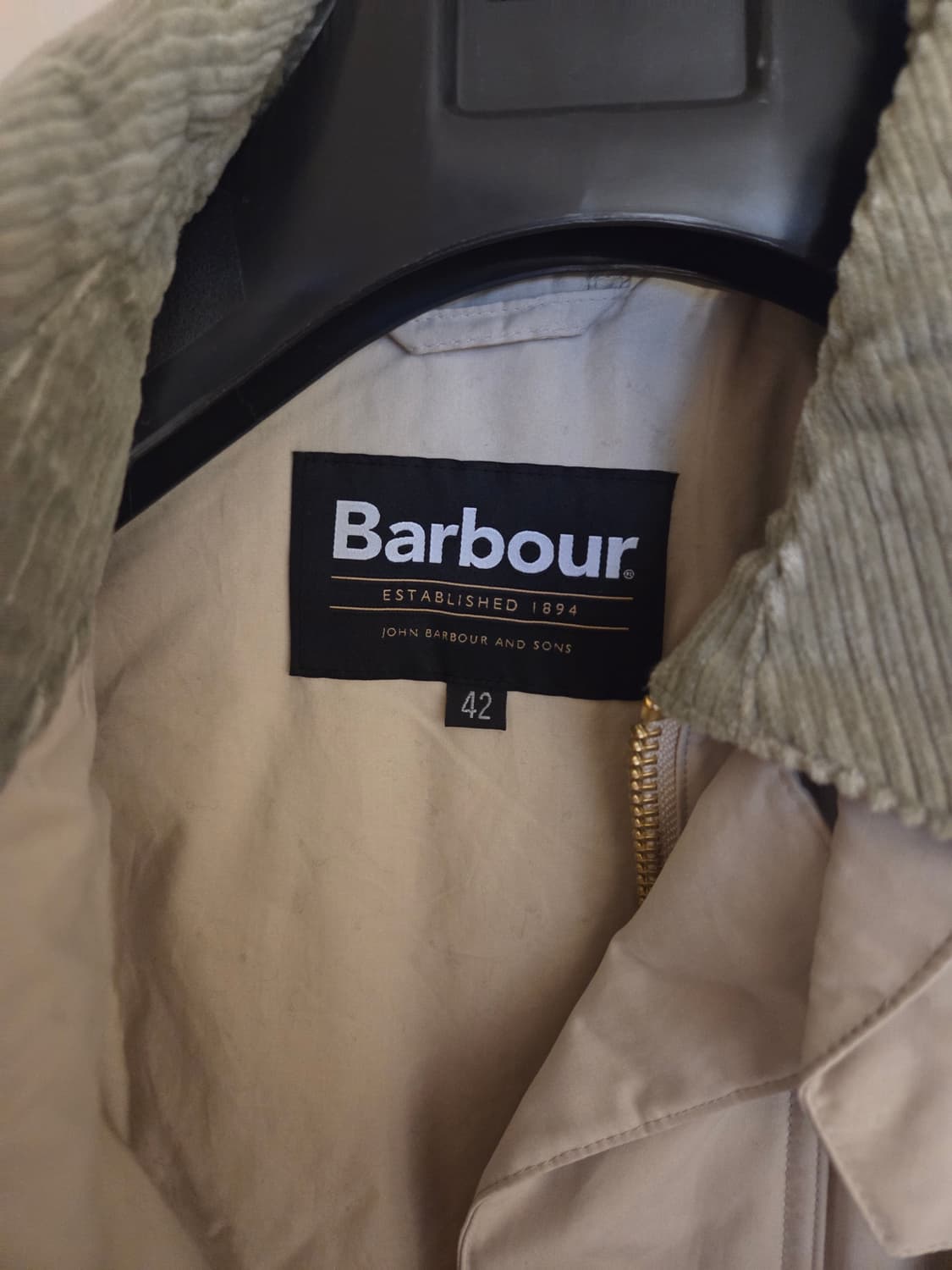 바버 엑스무어 패딩 코트 42사이즈 (110~115) 상품이미지2