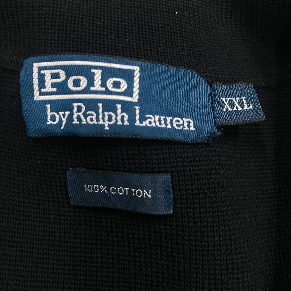 폴로 랄프 로렌 블랙 컬러 미니멀 니트 집업 상품이미지3