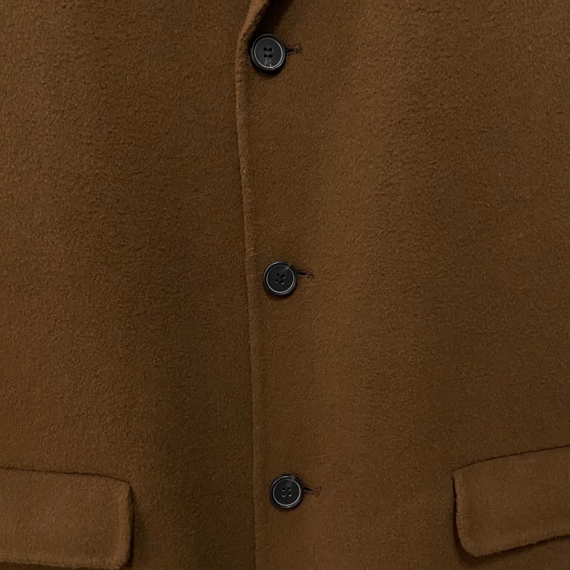 프론트로우 패디드 퓨어 울 코트 카멜 상품이미지4