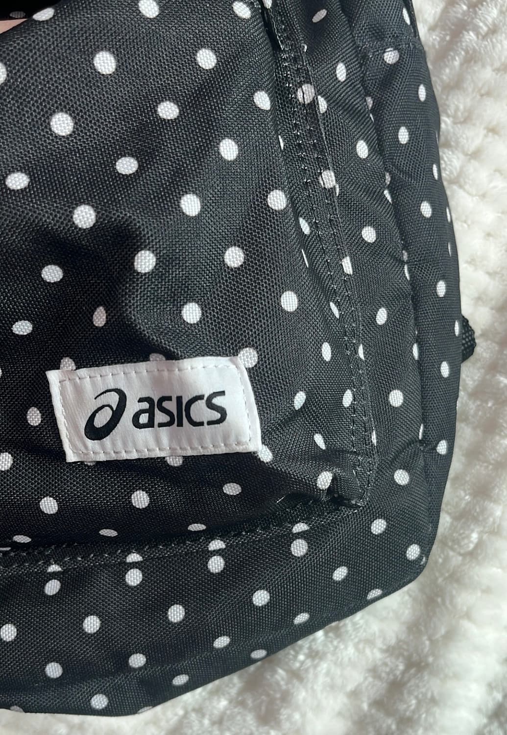 아식스 도트 땡땡이 백팩 블랙 빈티지 상품이미지9