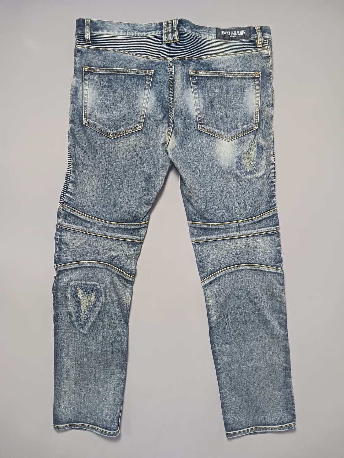 새상품 [36] 발망 스티치덧댐 바이커진 청바지 상품이미지7