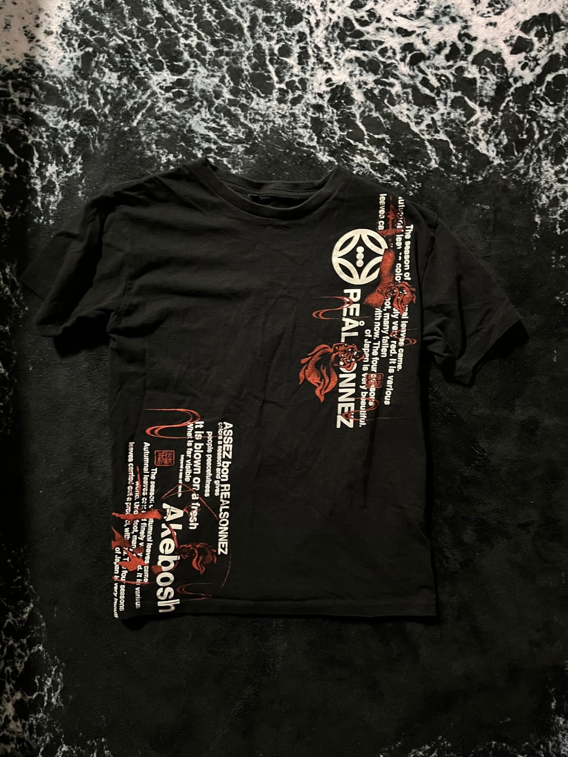 동양풍 오리엔탈 레터링반팔티 상품이미지1