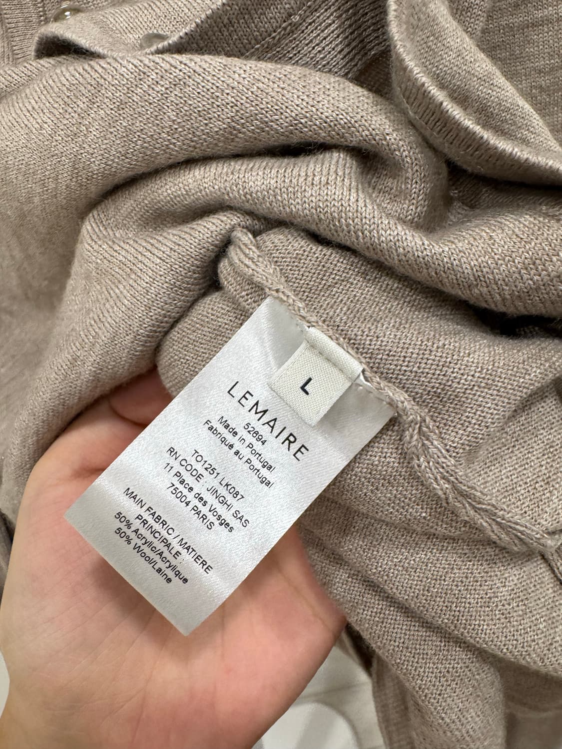 르메르 트위스트 스카프 가디건 상품이미지3