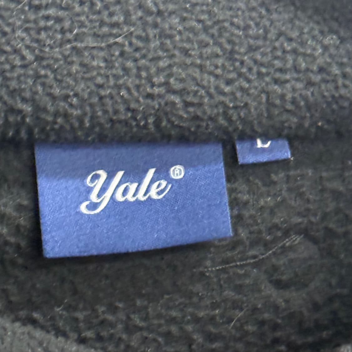 YALE 예일 블랙 기모 플리스 자켓 (L) 상품이미지2