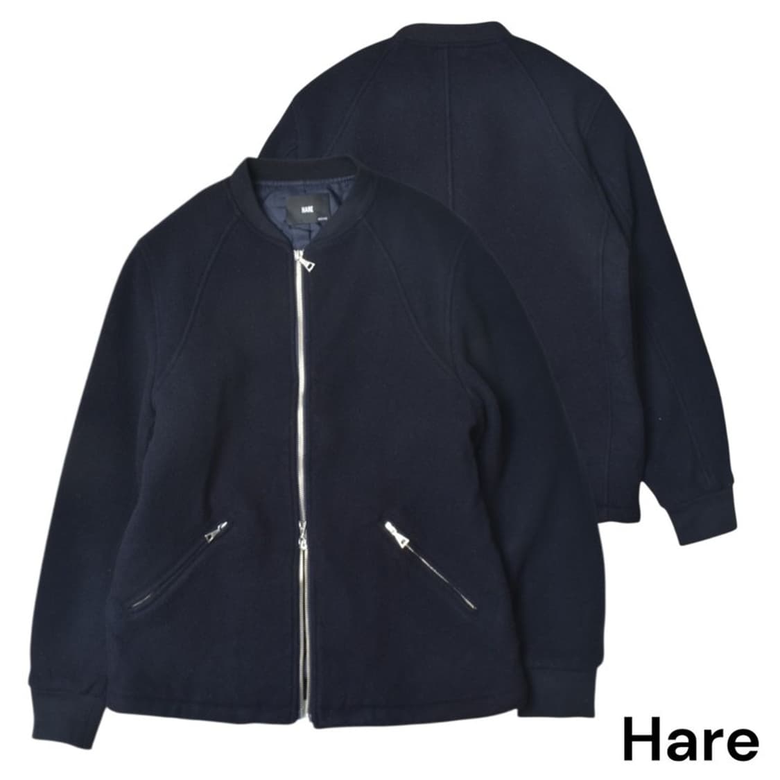 하레 울 블루종 자켓 M N1104 상품이미지1