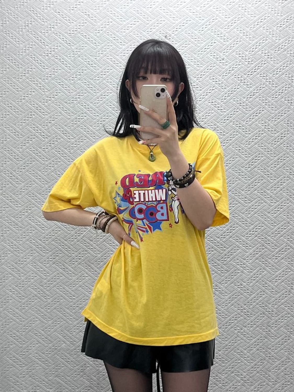 베티붑 올드스쿨 레트로 키치 90's 프린팅 반팔티 F C10981 상품이미지2