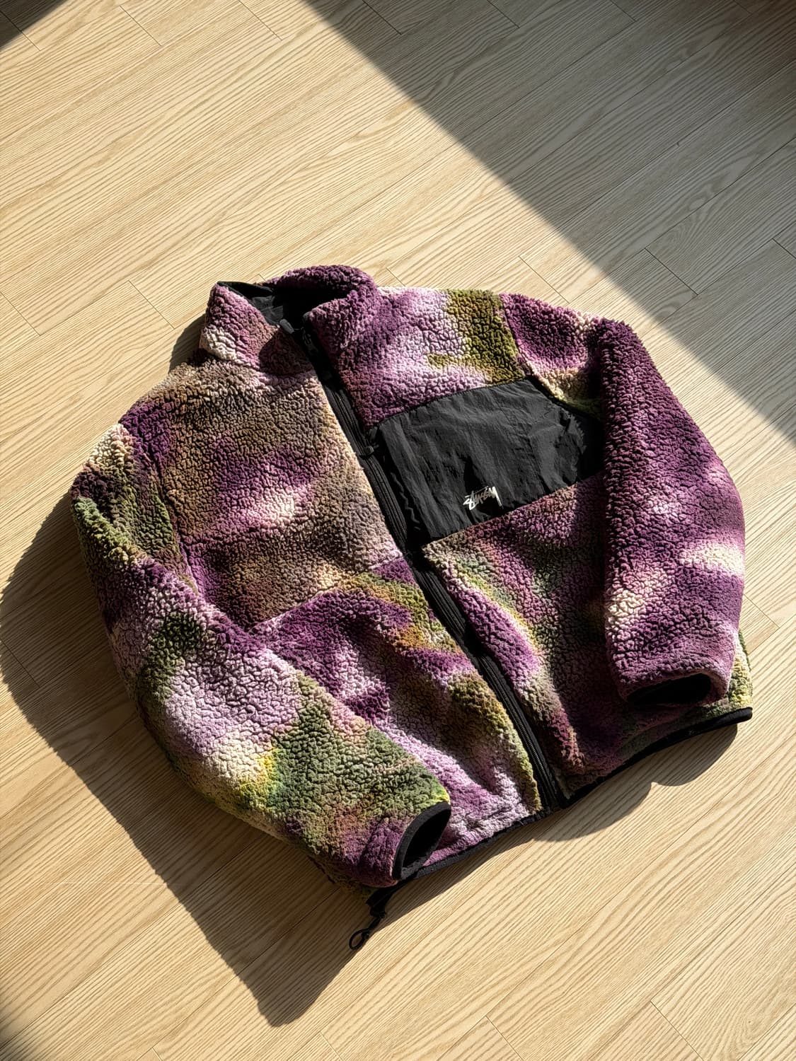 스투시 리버시블 타이다이 플리스 자켓 L size 상품이미지1