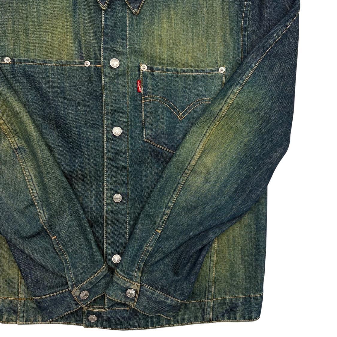 리바이스 엔지니어드 워싱 데님 자켓 M 상품이미지3