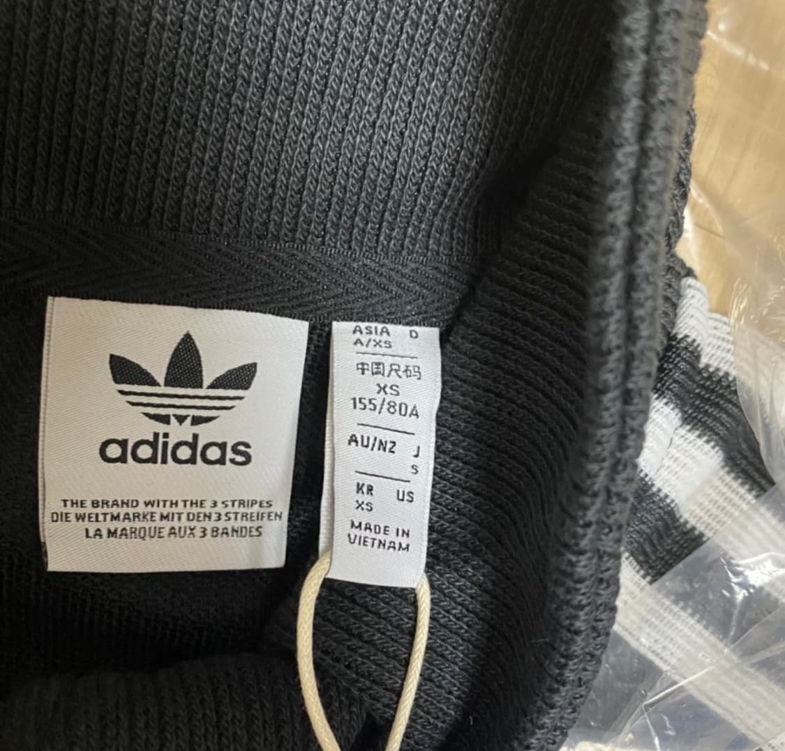 아디다스 파이어버드 니트탑 져지 트랙탑 xs 블랙 상품이미지2