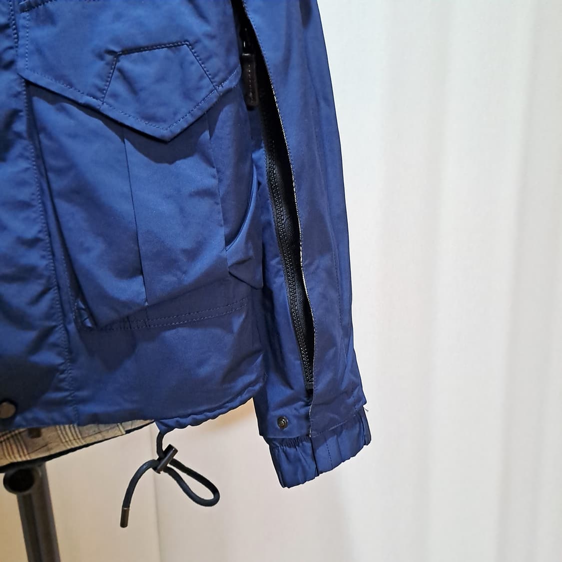 (택포) 시스템옴므 가죽 배색 하이넥 후드 자켓 95 A939 상품이미지4