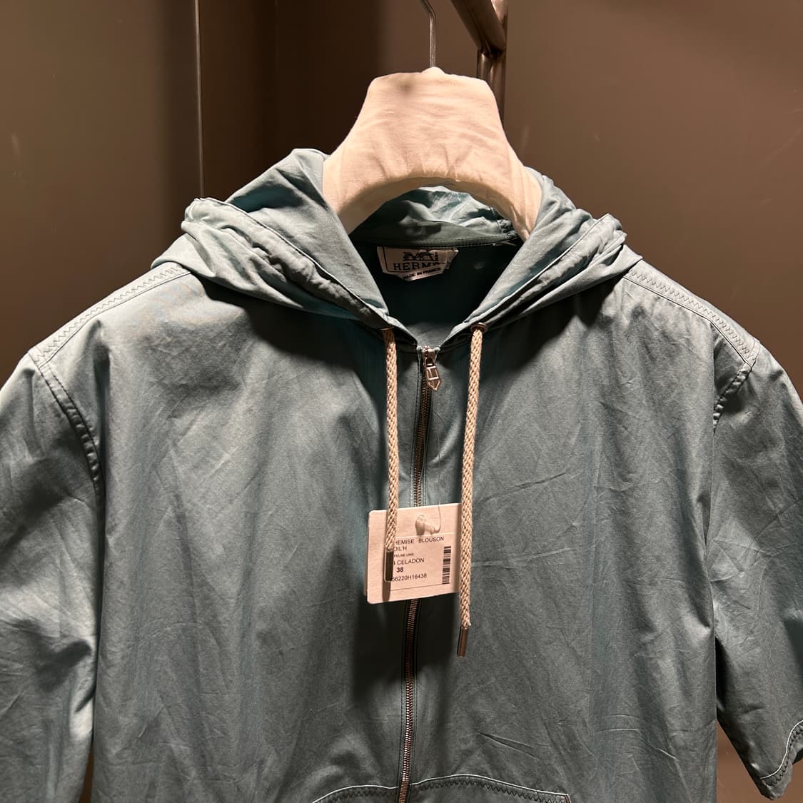 에르메스 스트링 반소매 후드 집업 자켓 상품이미지2