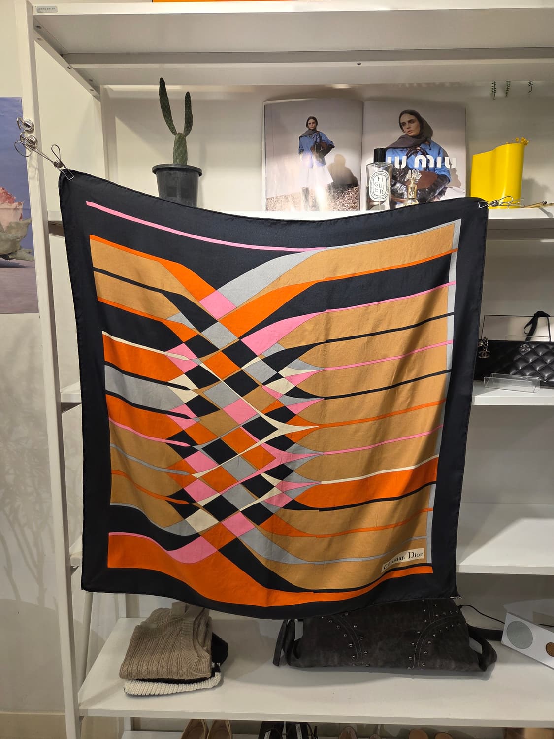 크리스찬 디올 실크 스카프 상품이미지1