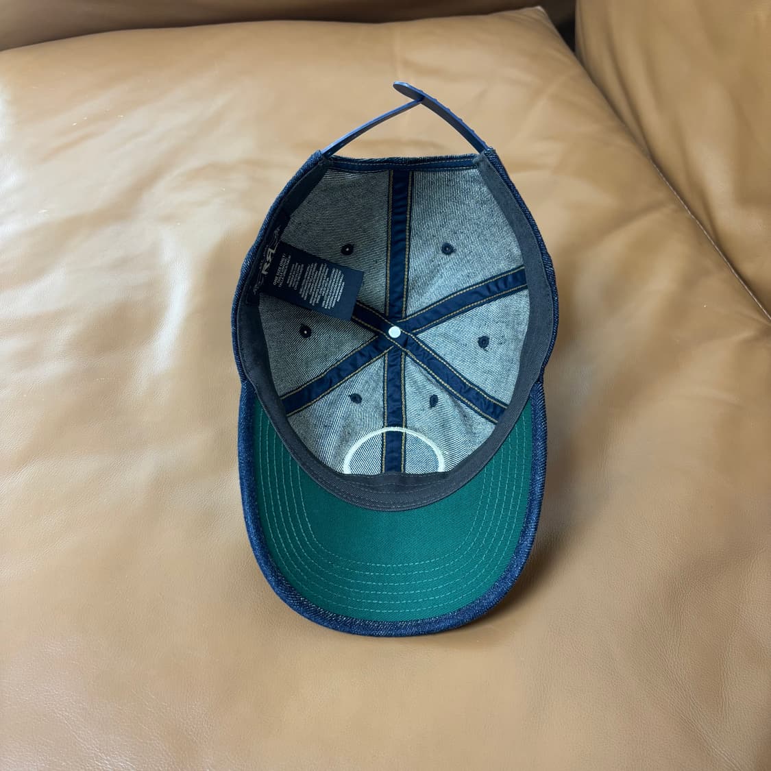 RRL 더블알엘 랄프로렌 폴로 윙로고 6패널 볼캡 모자 데님 상품이미지6