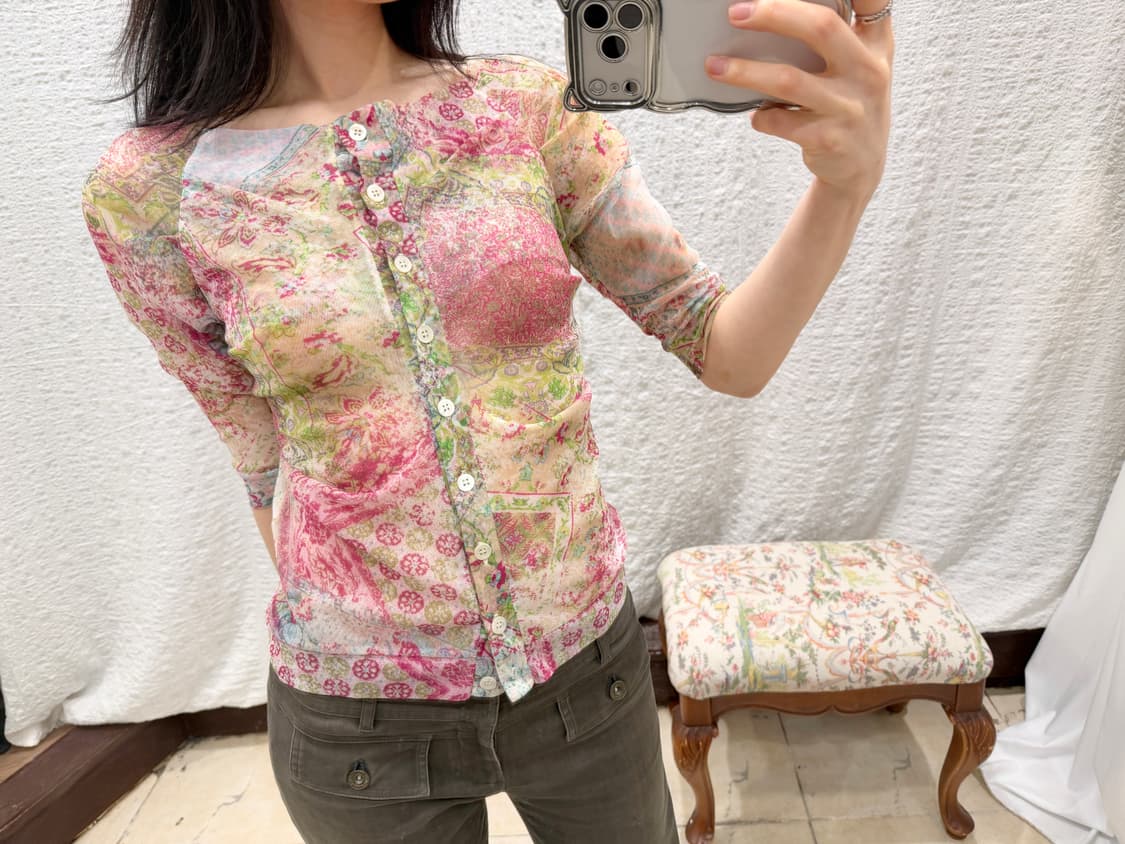 flower mesh blouse 상품이미지4