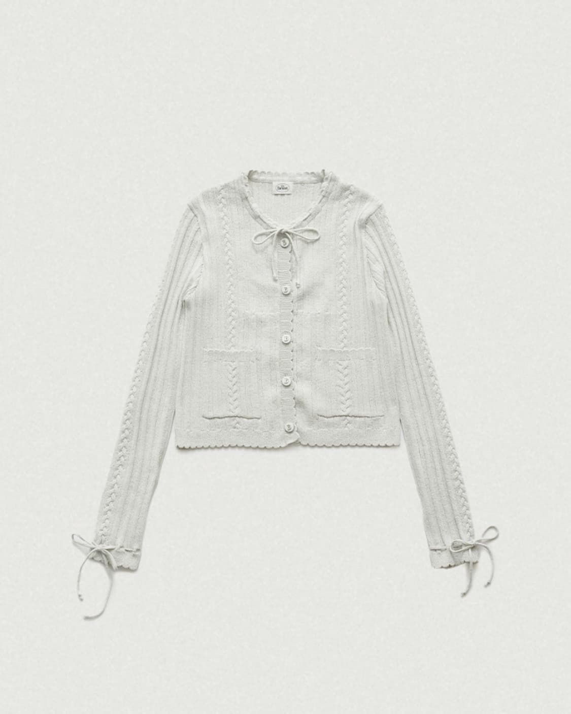 더바넷 Nellia Ribbon Cardigan 상품이미지1