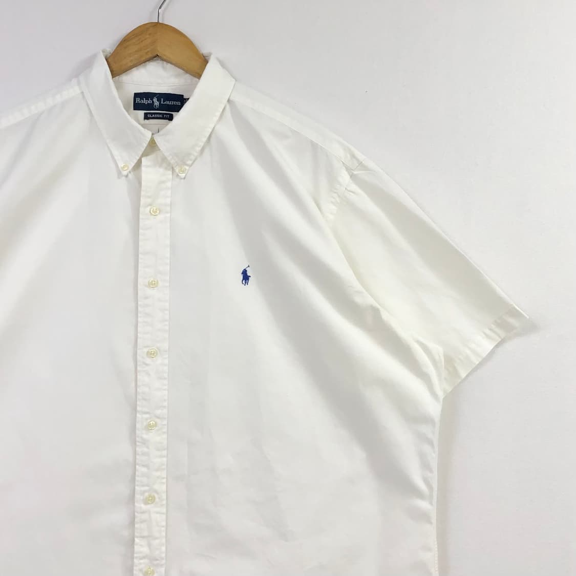 Xxl 폴로 화이트 코튼 셔츠 상품이미지1
