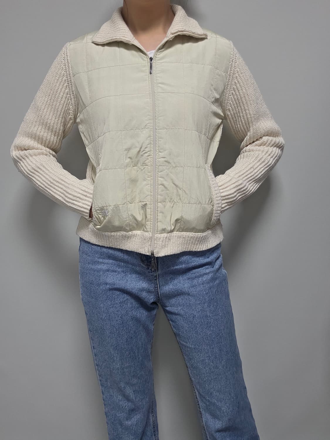 버버리 퀼팅 니트가디건 상품이미지2