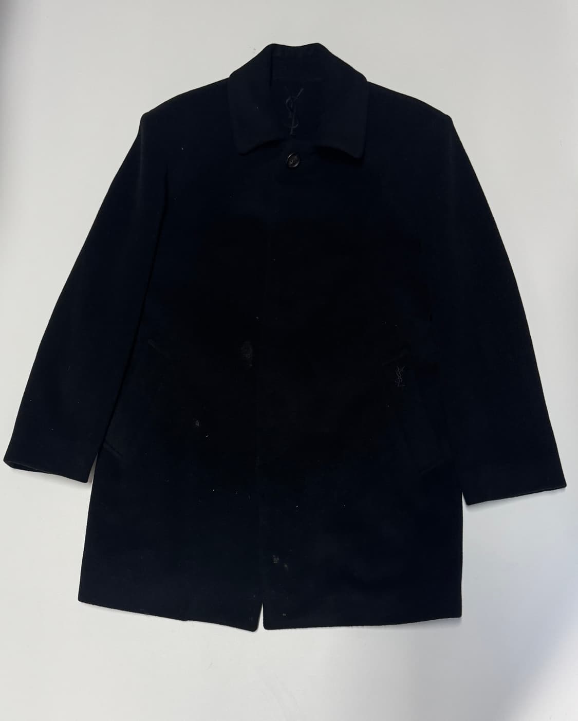 희귀!! 입생로랑 뿌르옴므 하프 코트 블랙 M 상품이미지1