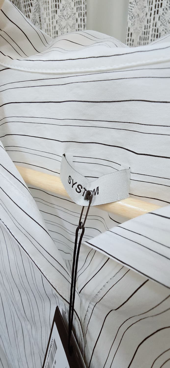 66 SYSTEM 시스템 스트라이프 셔츠 블라우스 🤍 택달림 / 정가4 상품이미지3