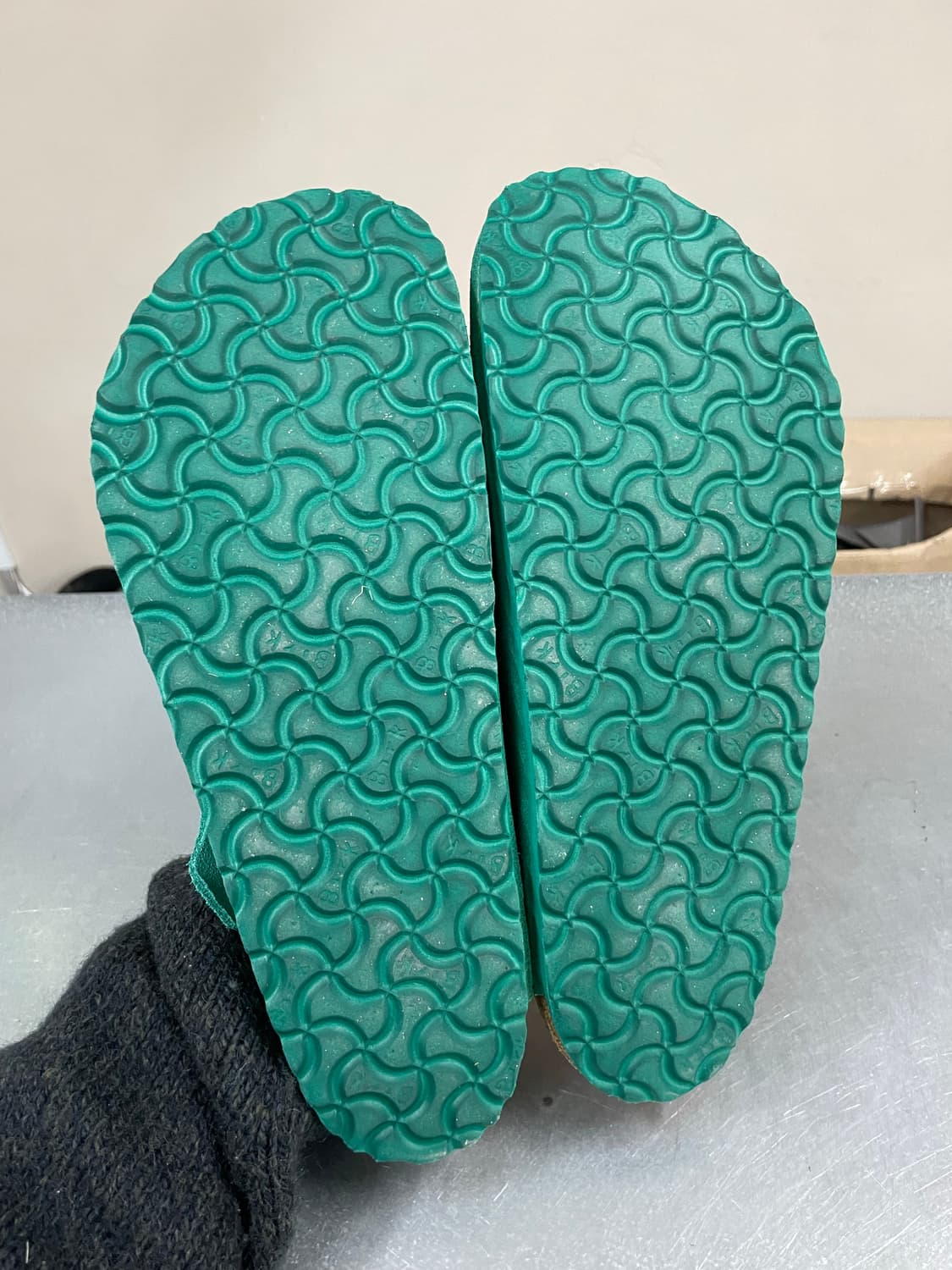 버켄스탁 보스턴 스웨이드 레더 디지털 그린 285 상품이미지5