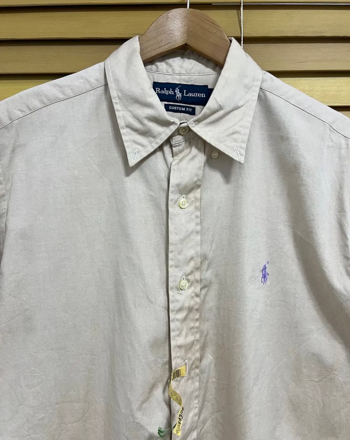 랄프로렌 남성 연베이지 코튼반팔셔츠 상품이미지1