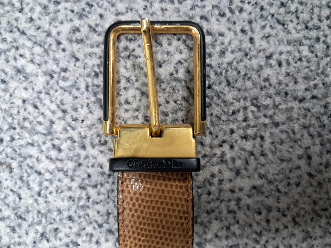 크리스찬디올 빈티지벨트 도마뱀가죽 상품이미지2