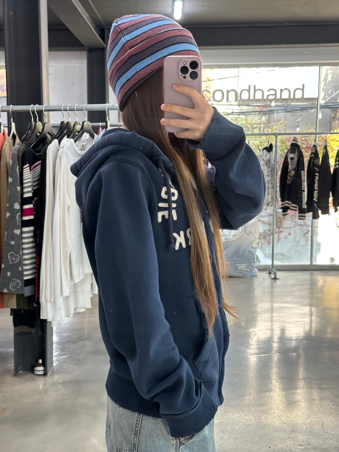 아베크롬비 머슬핏 데미지 후드집업  상품이미지3