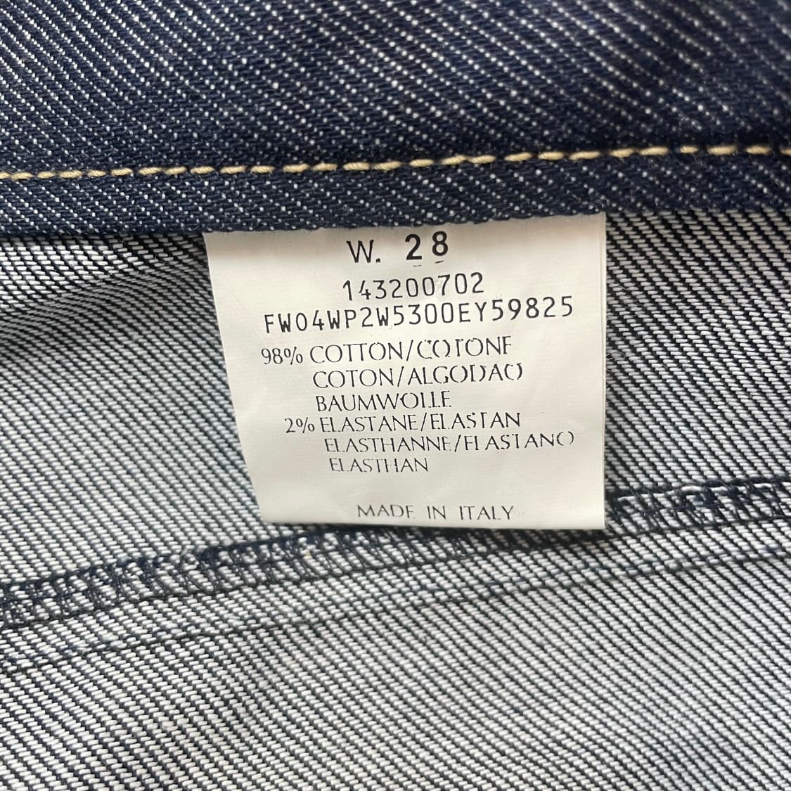 (28) 캘빈클라인 포켓 큐빅디테일 세미부츠컷 생지팬츠 상품이미지8