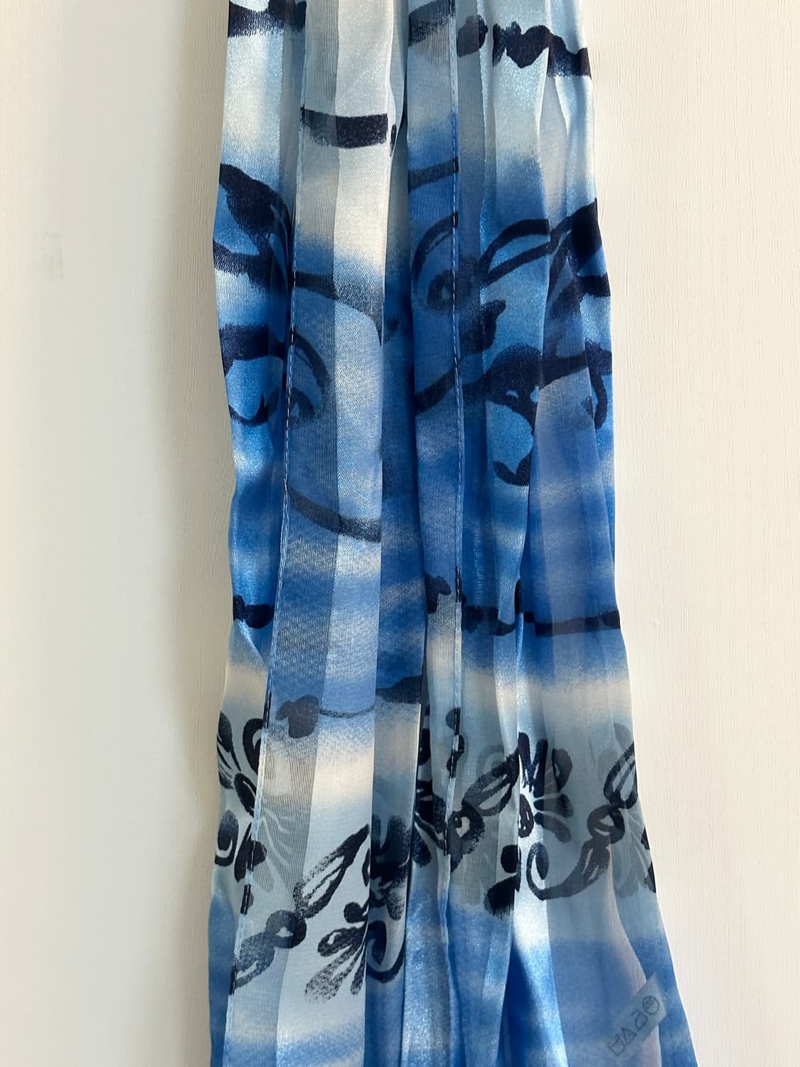 오션블루 패턴 빈티지 스카프 상품이미지2