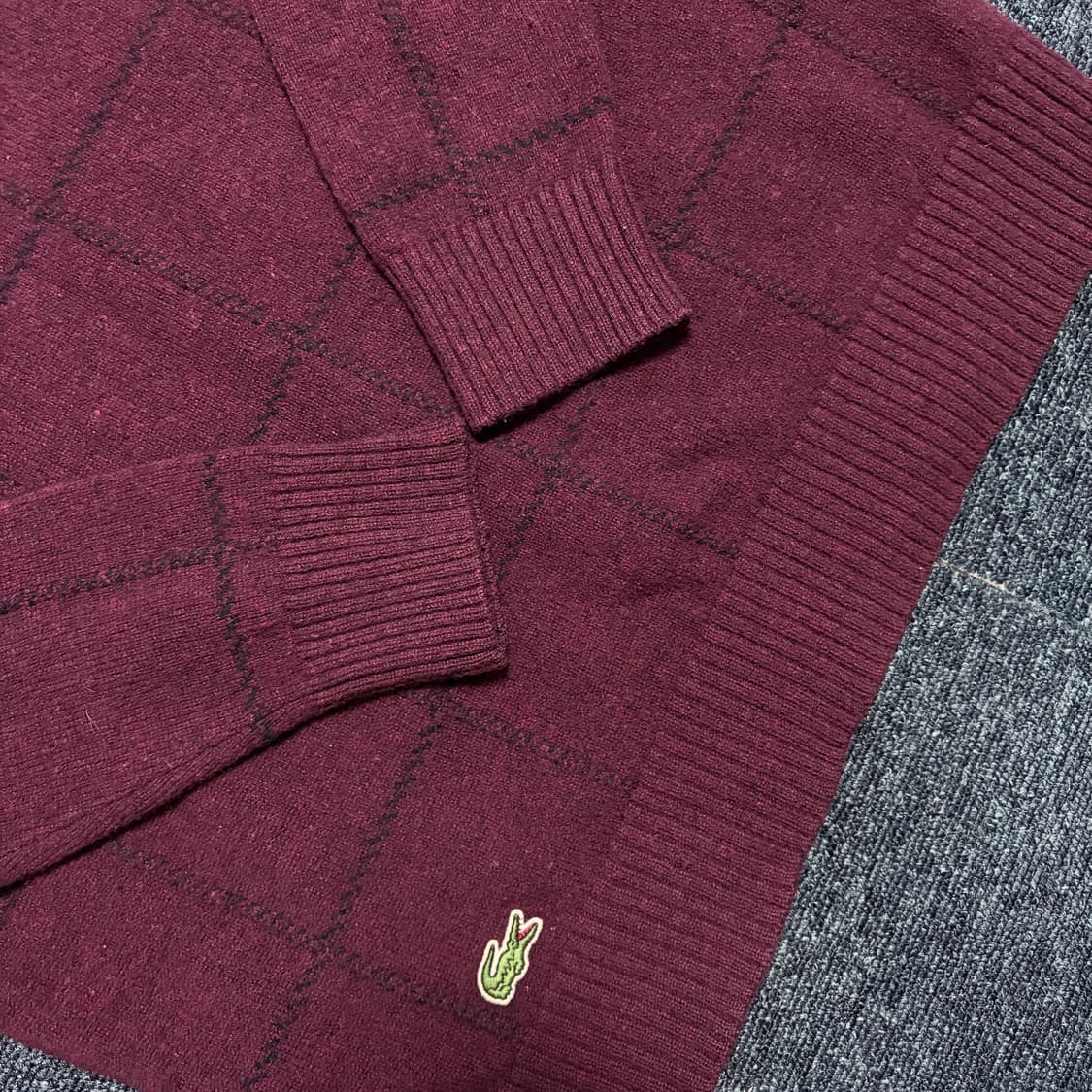 라코스테 버건디 니트 상품이미지2