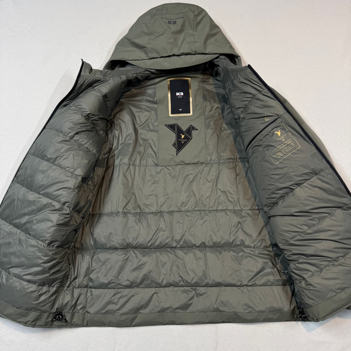 XL) K2 남성 경량 구스다운 씬다운 씬에어 패딩 점퍼 상품이미지5