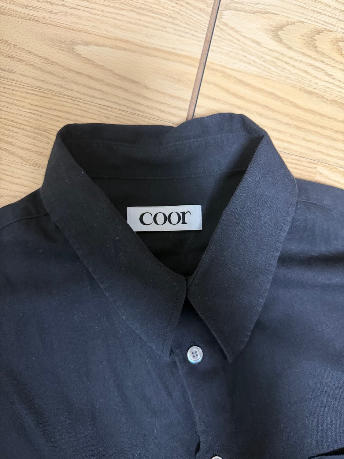 쿠어 오버사이즈 사이드 슬릿 셔츠 상품이미지2