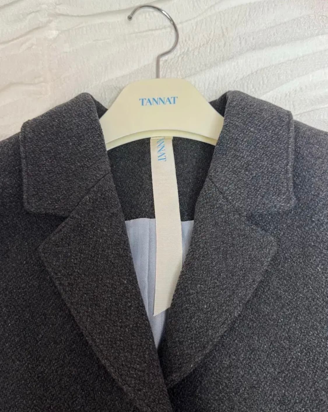 (실사0/택새상품) 타낫 플러피 크롭 울자켓 차콜 상품이미지3