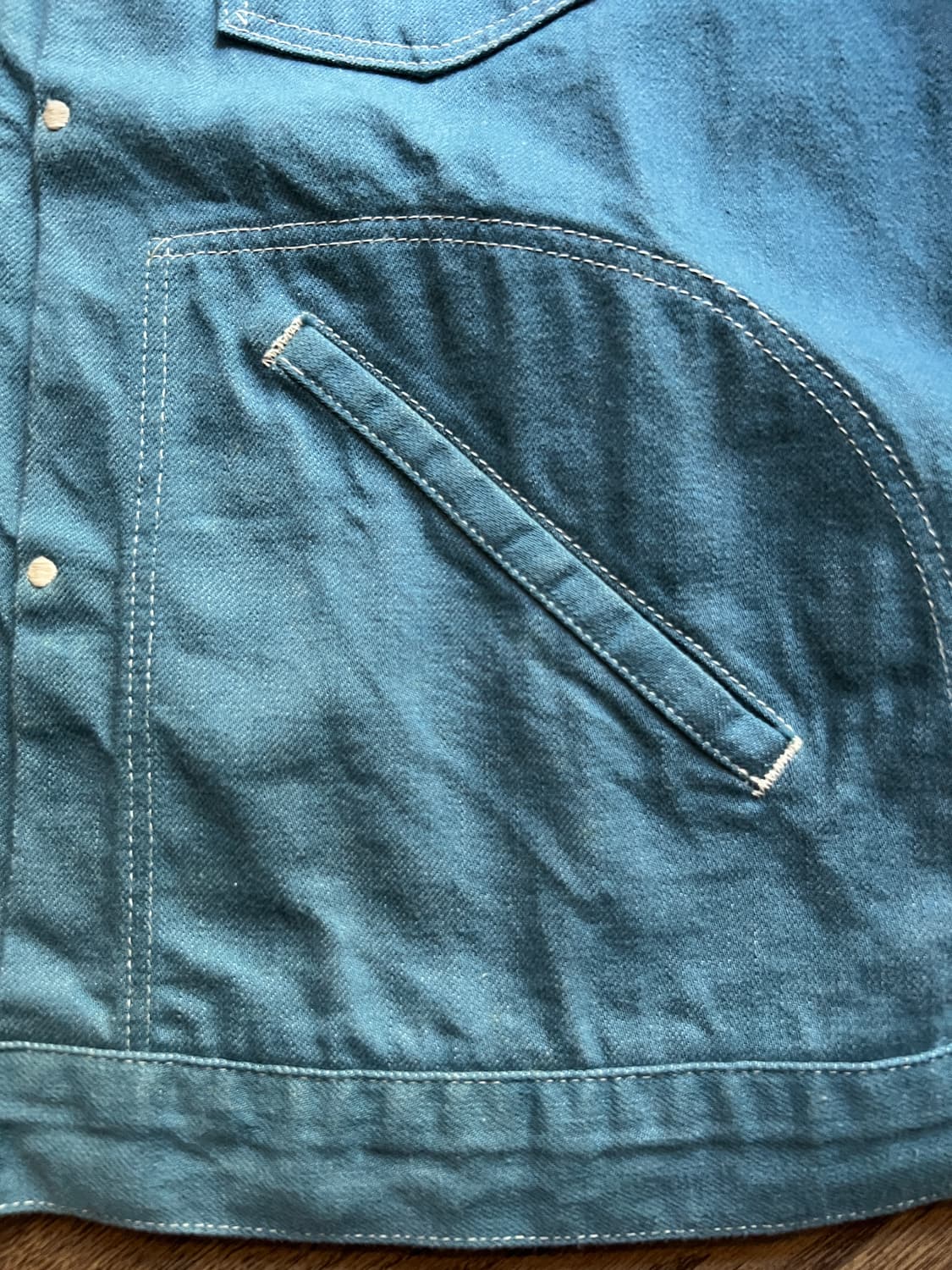 [M]슈가케인 랭글러 11mjz 복각 데님 트러커 자켓 상품이미지4