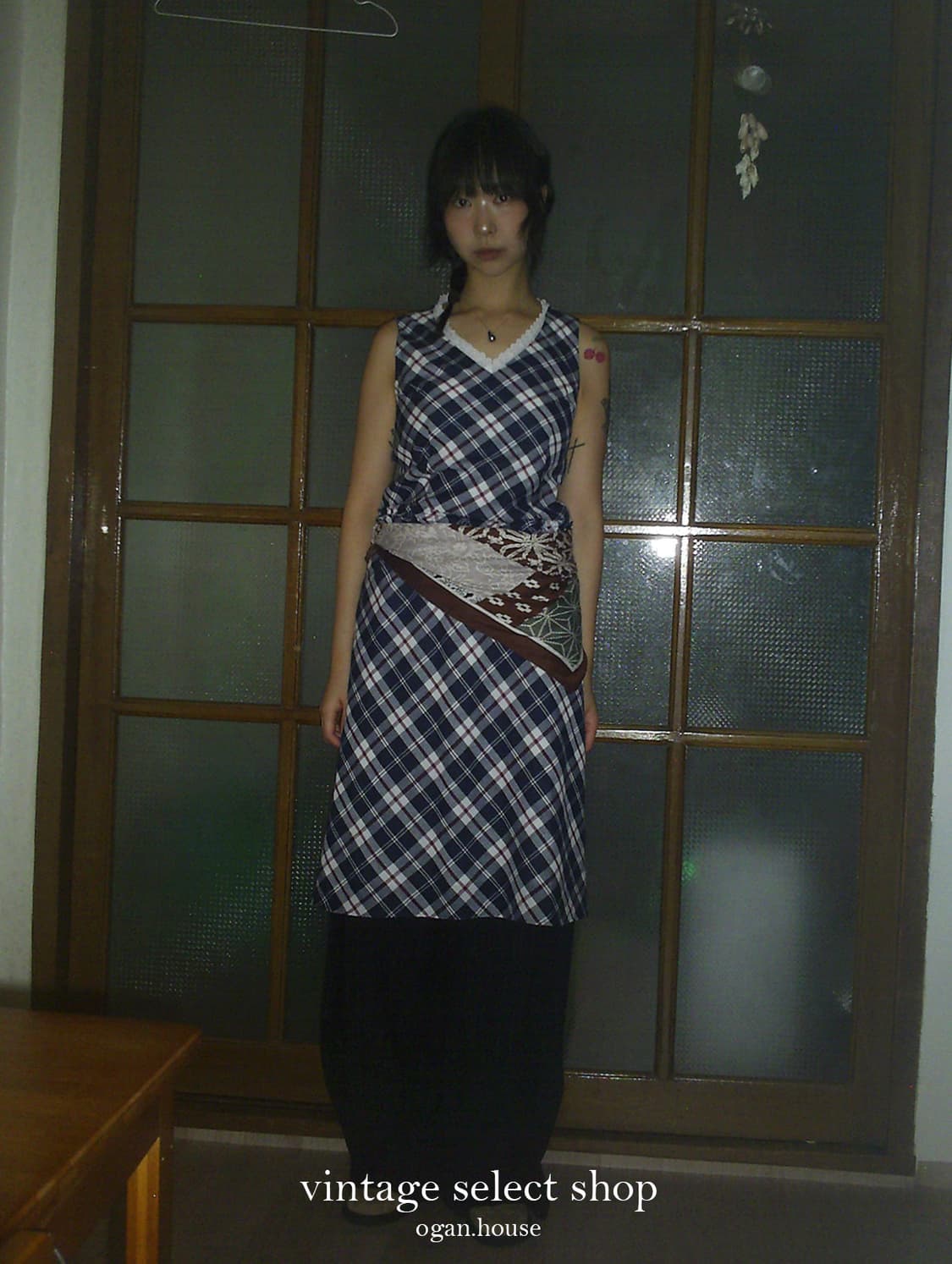 vintage alice check ops 상품이미지3