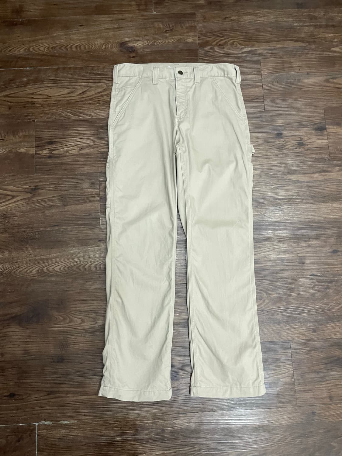 칼하트 덩가리 카펜터 워크 팬츠 베이지 상품이미지2