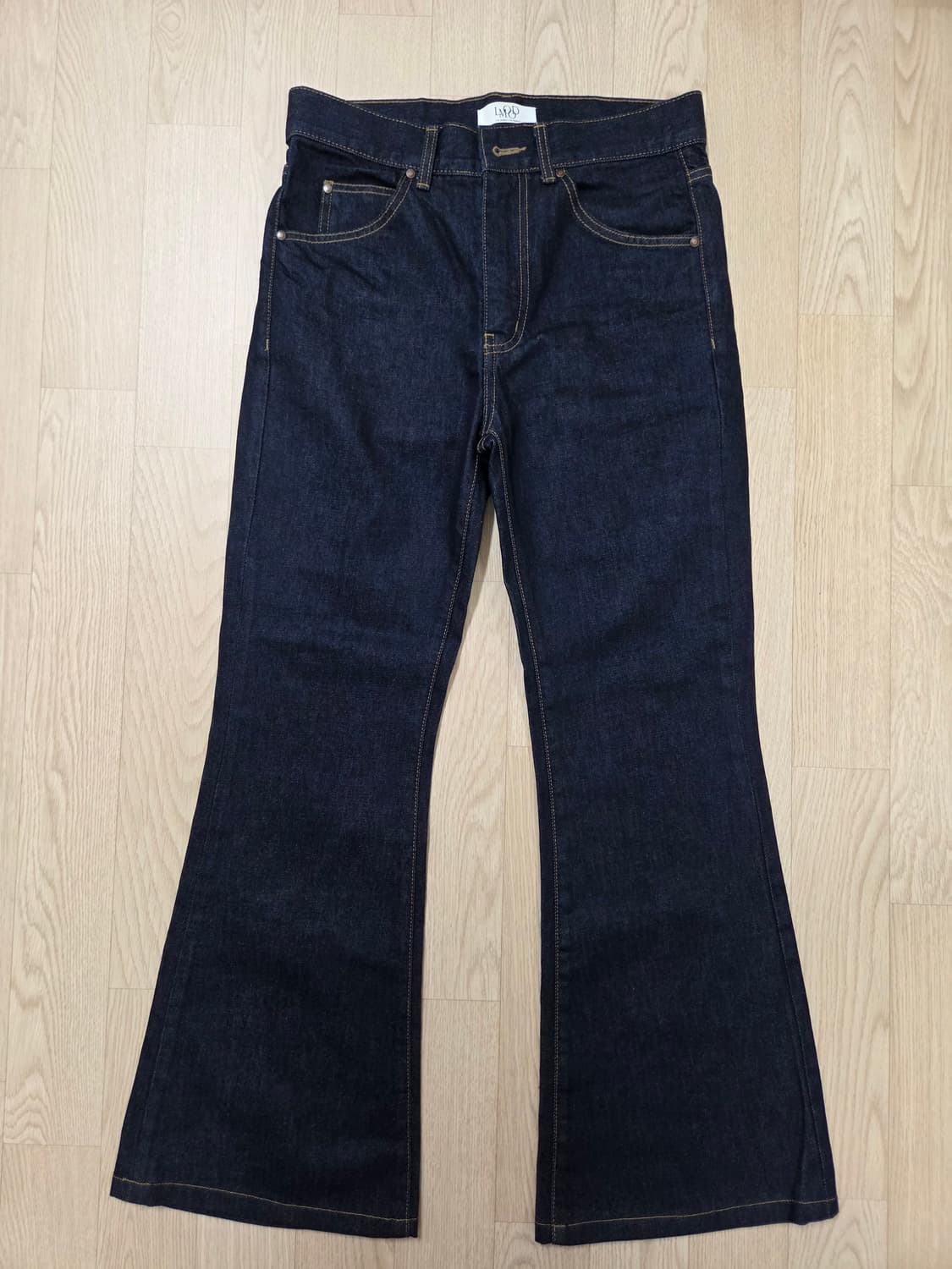 엘무드 잔느 플레어 데님 인디고 44 상품이미지4