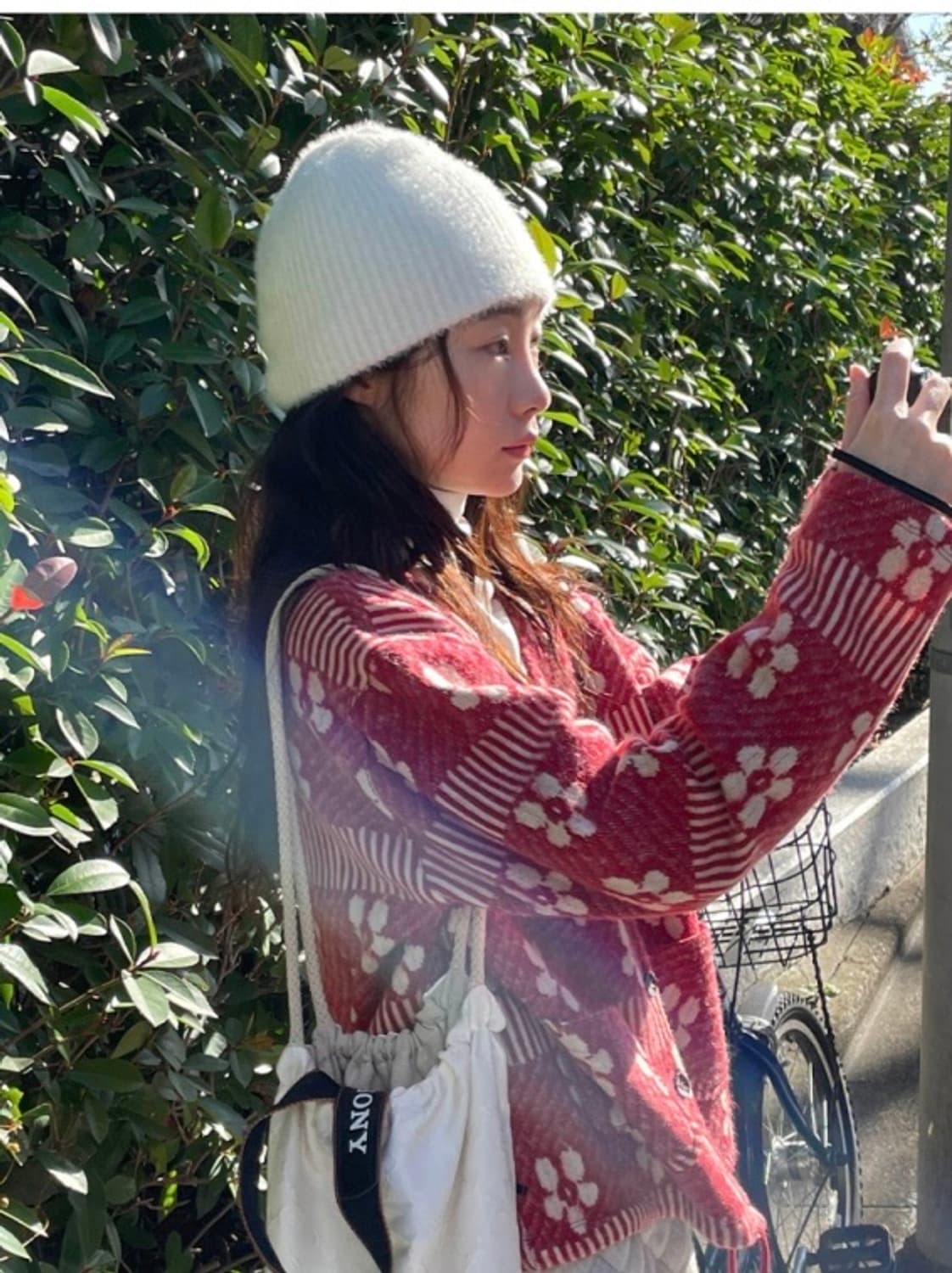 김아홉 9.hope kotatsu red flower cardigan 상품이미지2