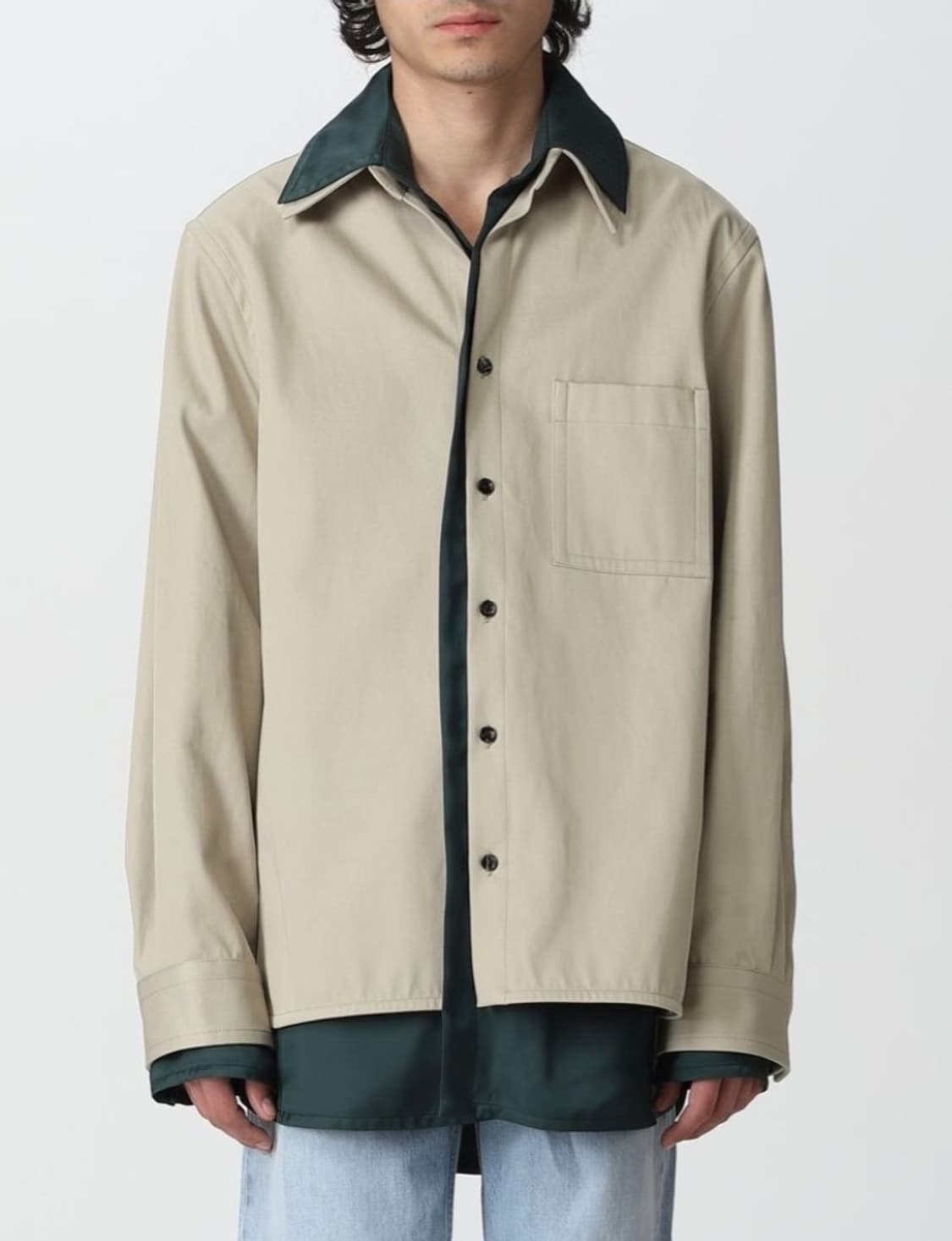 50 / 보테가베네타 코튼 리넨 블렌드 레이어드 셔츠 상품이미지8