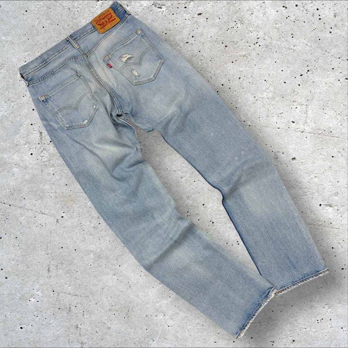 [29x32] 리바이스 501 데미지 워싱 청바지 데님 팬츠 D318 상품이미지2