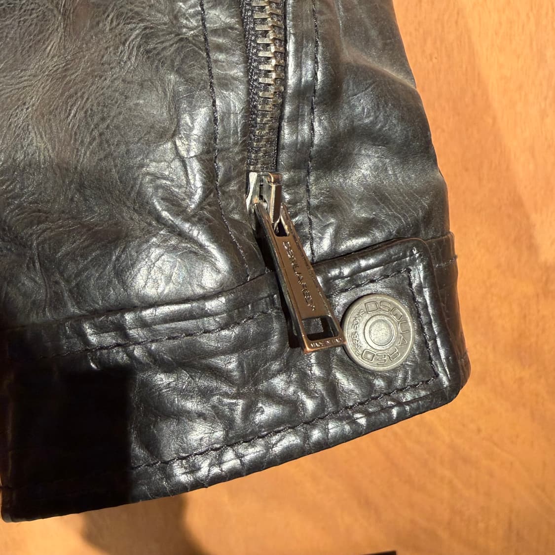 디스퀘어드2 이태리 염소가죽 바이커 자켓 M 상품이미지8