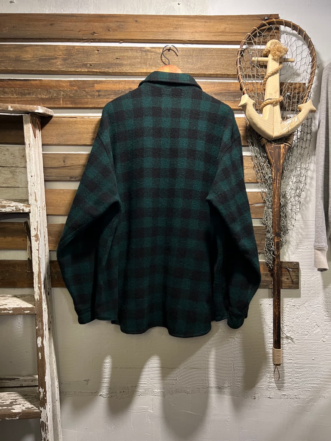 [2XL]울리치 USA 그린 버팔로 체크 울 셔츠 상품이미지6