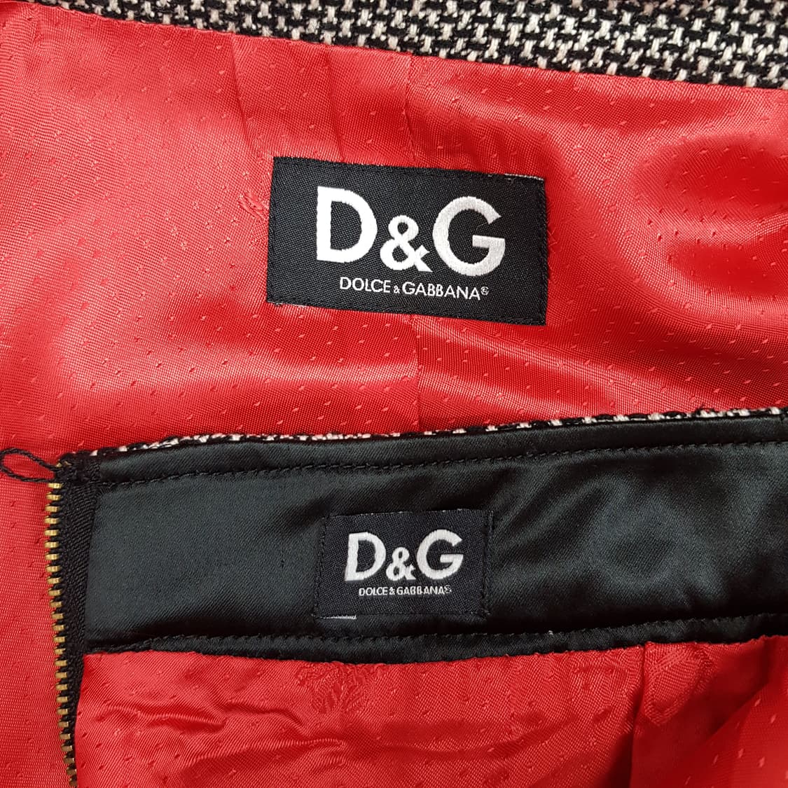 D&G 돌체앤가바나 트위드 자켓  스커트 투피스 세트 40사이즈 상품이미지8
