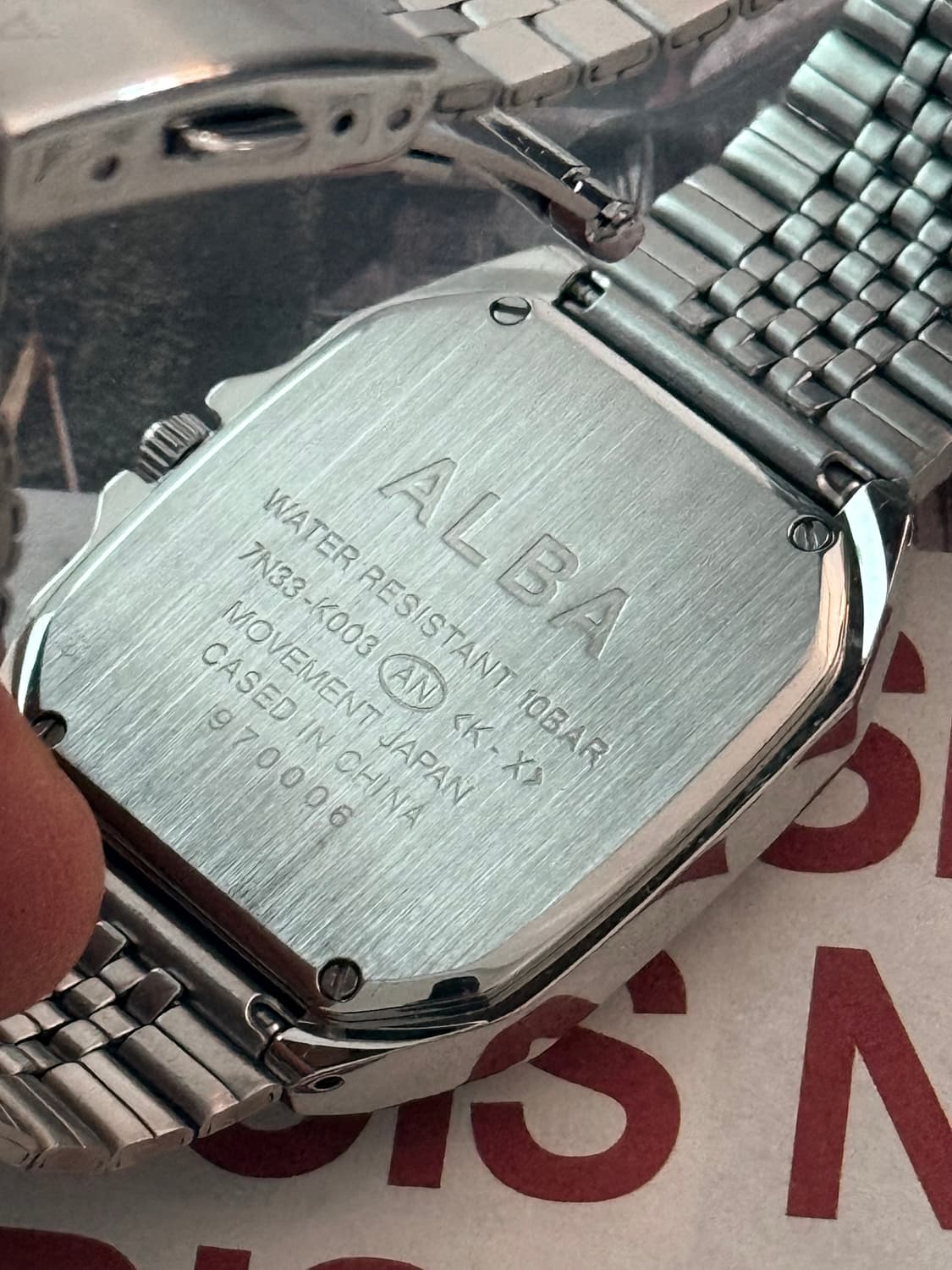Seiko 세이코 ALBA 스퀘어 데이-데이트 상품이미지4